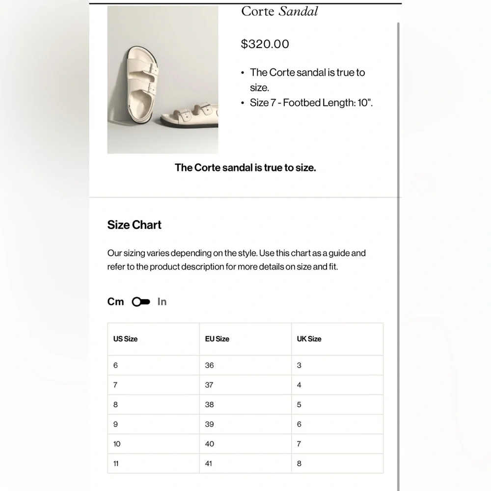 Varley NEW Corte Strap Sandals in Birch Size 37 | US 7 - Picture 15 of 16